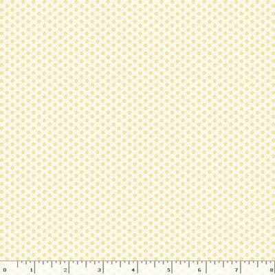 Marcus Fabrics Aunt Grace Goes Scrappy Mini Flowers Quilting Cotton Fabric- Yellow