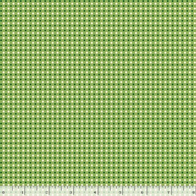 Marcus Fabrics Aunt Grace Goes Scrappy Dots Quilting Cotton Fabric- Green