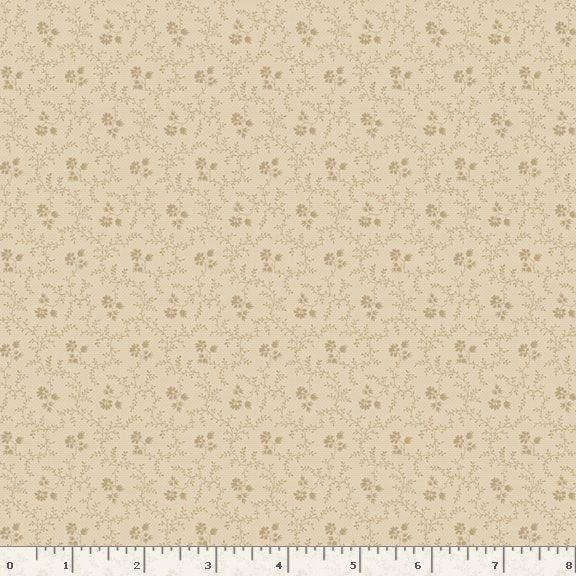 Marcus Fabrics Dressmaker Petite Flower Quilting Cotton Fabric- Cream