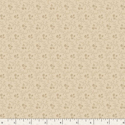 Marcus Fabrics Dressmaker Petite Flower Quilting Cotton Fabric- Cream