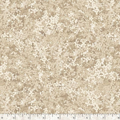 Marcus Fabrics Lavender & Lace Packed Flowers Quilting Cotton Fabric- Beige