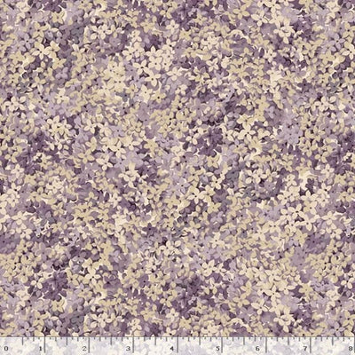 Marcus Fabrics Lavender & Lace Packed Flowers Quilting Cotton Fabric- Lilac