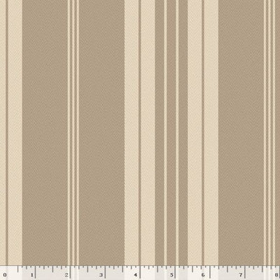 Marcus Fabrics Lavender & Lace Stripe Quilting Cotton Fabric- Beige