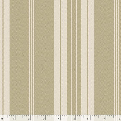 Marcus Fabrics Lavender & Lace Stripe Quilting Cotton Fabric- Sage