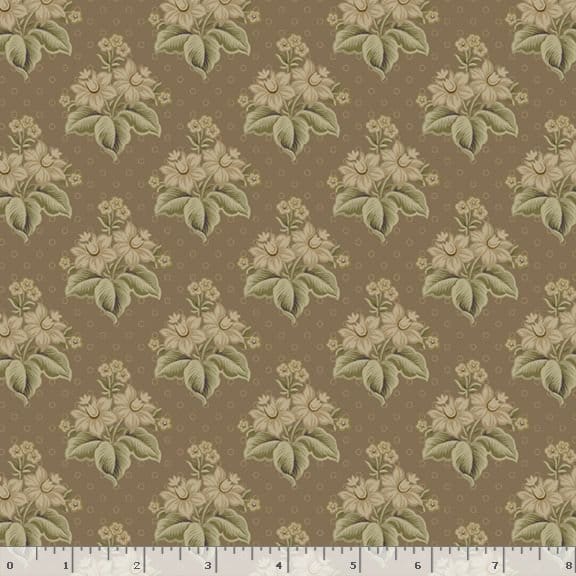 Marcus Fabrics Lavender & Lace Bouquet Quilting Cotton Fabric- Beige