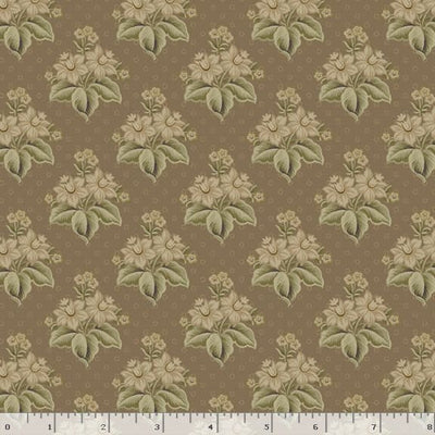 Marcus Fabrics Lavender & Lace Bouquet Quilting Cotton Fabric- Beige