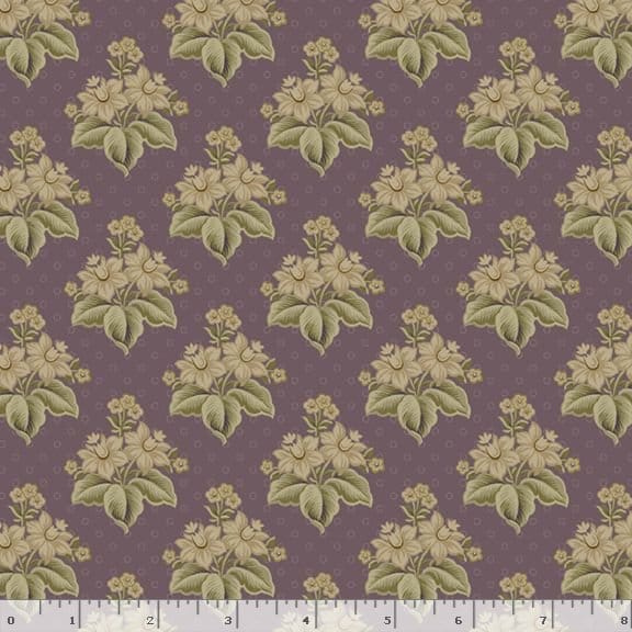 Marcus Fabrics Lavender & Lace Bouquet Quilting Cotton Fabric- Purple