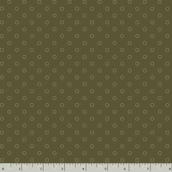 Marcus Fabrics Lavender & Lace Circles Quilting Cotton Fabric- Green