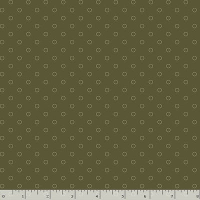 Marcus Fabrics Lavender & Lace Circles Quilting Cotton Fabric- Green