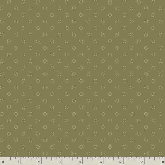 Marcus Fabrics Lavender & Lace Circles Quilting Cotton Fabric- Sage