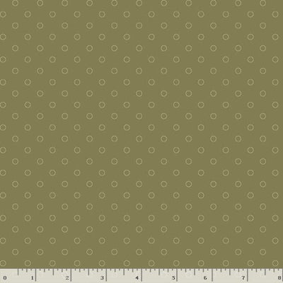 Marcus Fabrics Lavender & Lace Circles Quilting Cotton Fabric- Sage