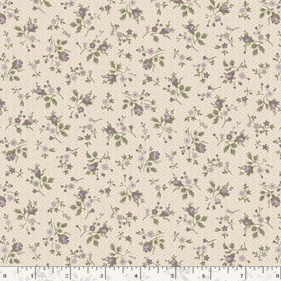 Marcus Fabrics Flower Garden Ditsy Quilting Cotton Fabric- Cream
