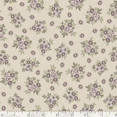Marcus Fabrics Flower Garden Small Bouquets Quilting Cotton Fabric- Cream