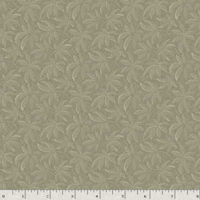Marcus Fabrics Flower Garden Leaves Quilting Cotton Fabric- Green