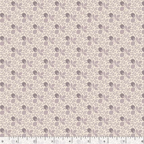 Marcus Fabrics Flower Garden Berry Vine Quilting Cotton Fabric- Lilac
