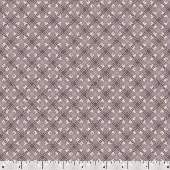 Marcus Fabrics Flower Garden Geo Quilting Cotton Fabric- Purple