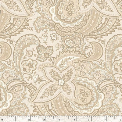 Marcus Fabrics Franklin House Pin Quilting Cotton Fabric- Tan