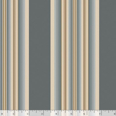 Marcus Fabrics Franklin House Plate Quilting Cotton Fabric- Blue