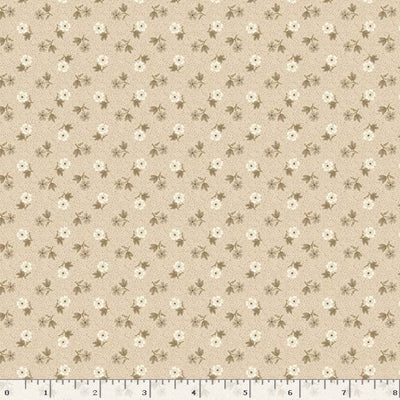 Marcus Fabrics Franklin House Decking Quilting Cotton Fabric- Beige