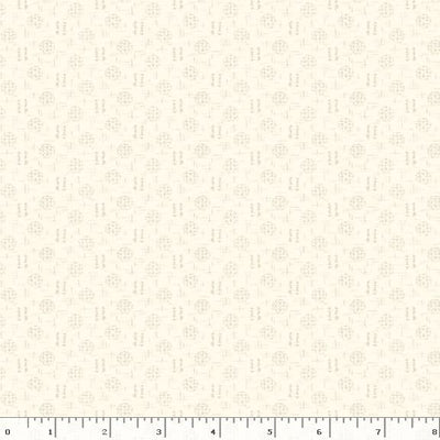 Marcus Fabrics Franklin House Rake Quilting Cotton Fabric- Cream