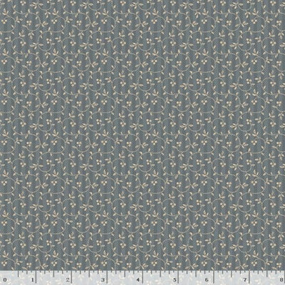 Marcus Fabrics Franklin House Vine Quilting Cotton Fabric- Blue