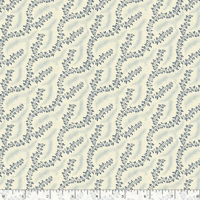 Marcus Fabrics Middleboro Road Willow Quilting Cotton Fabric- Blue