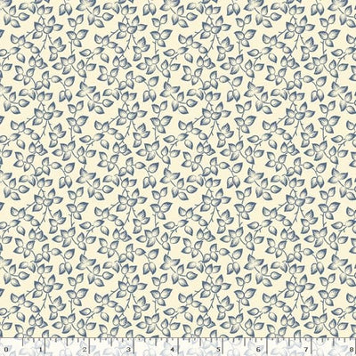 Marcus Fabrics Middleboro Road Leaves Quilting Cotton Fabric- Cream