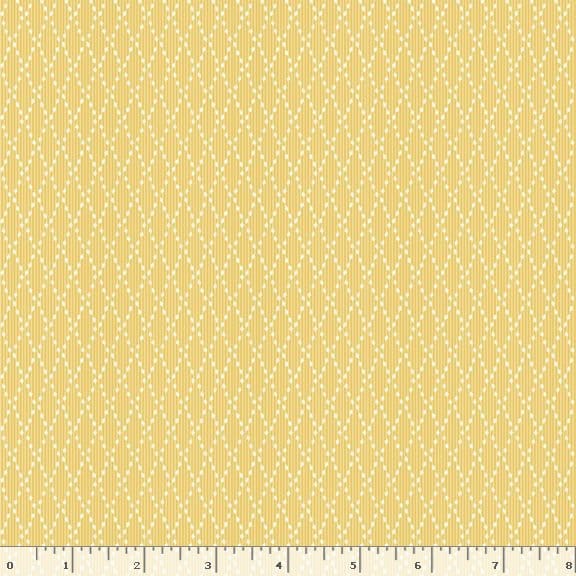 Marcus Fabrics Middleboro Road Diamond Quilting Cotton Fabric- Yellow