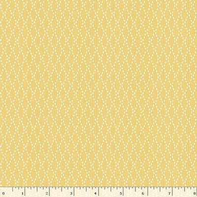 Marcus Fabrics Middleboro Road Diamond Quilting Cotton Fabric- Yellow