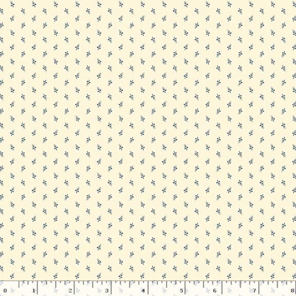 Marcus Fabrics Middleboro Road Mini Sprig Quilting Cotton Fabric- Cream