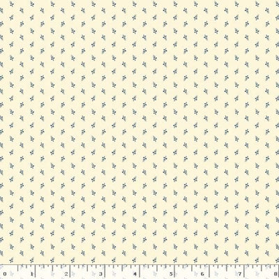 Marcus Fabrics Middleboro Road Mini Sprig Quilting Cotton Fabric- Cream