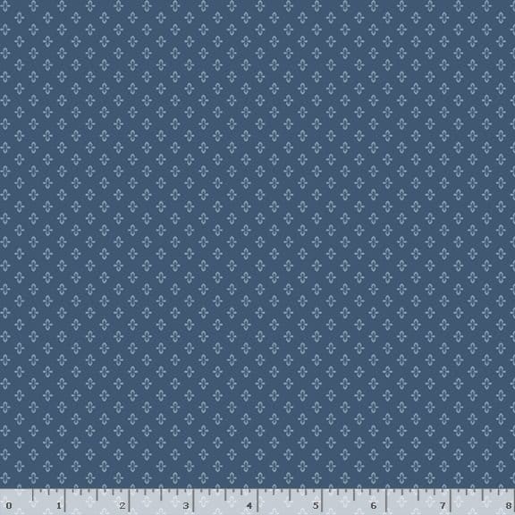Marcus Fabrics Middleboro Road Geo Quilting Cotton Fabric- Navy