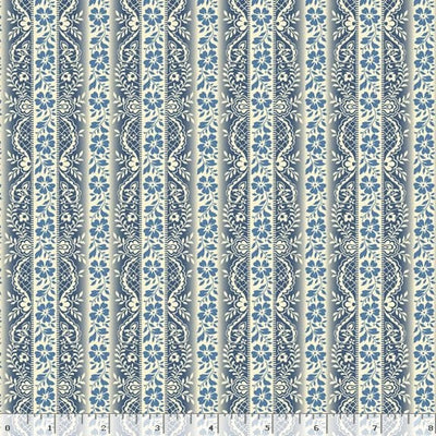 Marcus Fabrics Middleboro Road Stripe Quilting Cotton Fabric- Blue