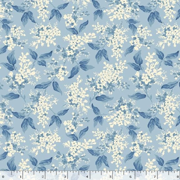 Marcus Fabrics Middleboro Road Lilac Quilting Cotton Fabric- Sky