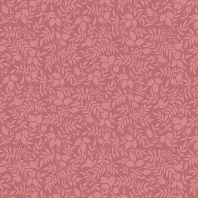 Marcus Fabrics Just Rosy Floral Silhouettes Quilting Cotton Fabric- Pink