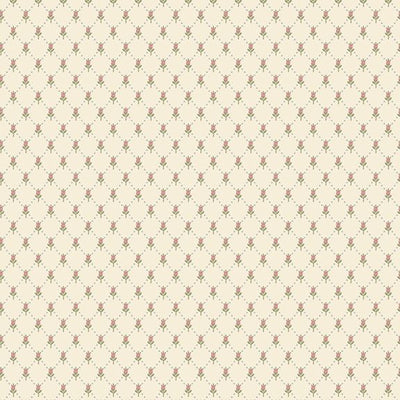 Marcus Fabrics Just Rosy Mini Buds Quilting Cotton Fabric- Cream