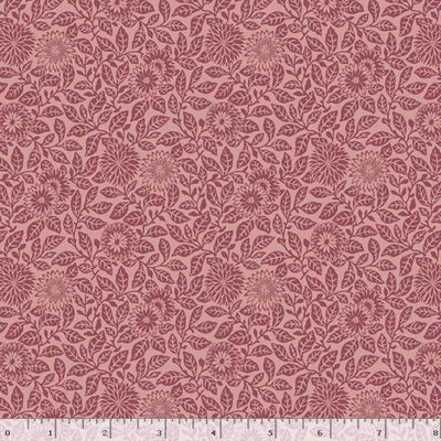 Marcus Fabrics Wild Flowers Flower Field Quilting Cotton Fabric- Red