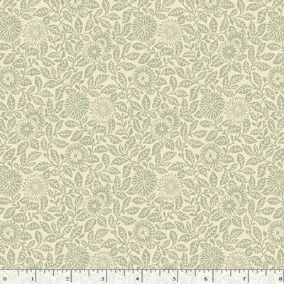 Marcus Fabrics Wild Flowers Flower Field Quilting Cotton Fabric- Sage