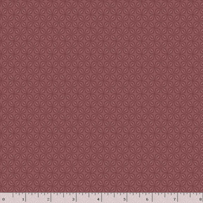 Marcus Fabrics Wild Flowers Geo Quilting Cotton Fabric- Wine