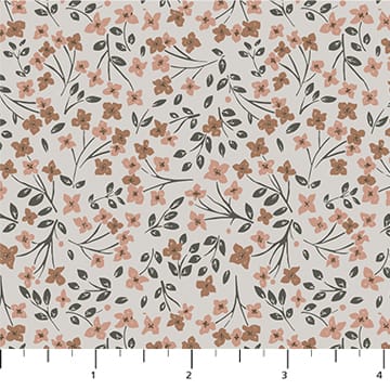 Charmwood Cream Floral Rayon Fabric