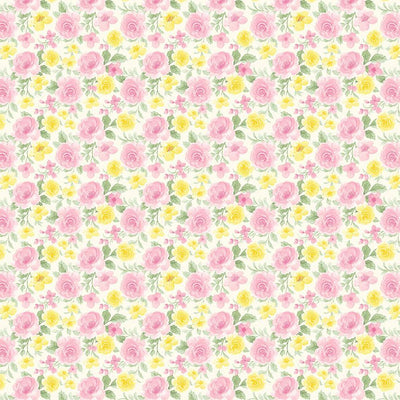 Timeless Treasures Cottage Charm Packed Antique Rose Quilting Cotton Fabric- Blush