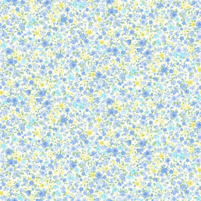 Timeless Treasures Cottage Charm Tiny Antique Floral Quilting Cotton Fabric- Cream