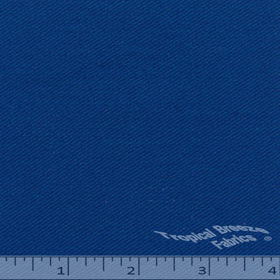Lightweight Royal Blue Poly Cotton Twill Fabric