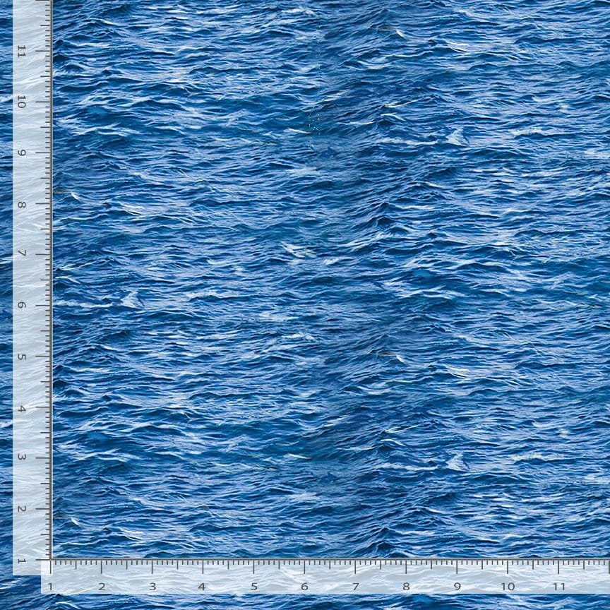 Timeless Treasures Beacon of Light Sea Water Quilting Cotton Fabric- Sea