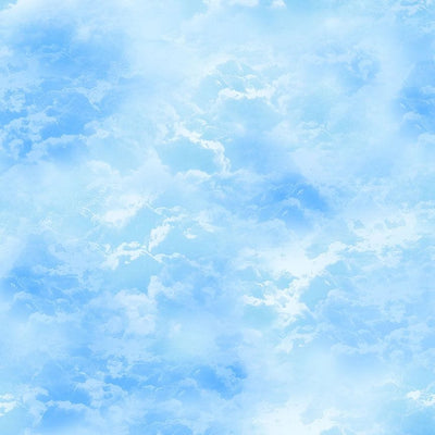 Timeless Treasures Bright Blue Sky Quilting Cotton Fabric- Sky