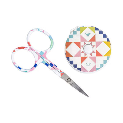 Riley Blake Designs Cute Patchwork Designs Scissors and Tape Duo