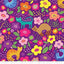 Benartex Cheeto's World Cheeto and Friends Quilting Cotton Fabric- Purple