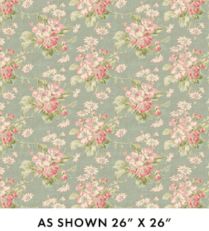 Benartex Beloved Apple Blossom Quilting Cotton Fabric- Willow
