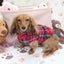 Stewart Red Plaid Dachshund Sweater - Measurements in item description