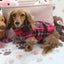 Stewart Red Plaid Dachshund Sweater - Measurements in item description